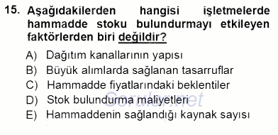 Girişim Finansmanı 2012 - 2013 Ara Sınavı 15.Soru