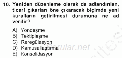 Medya Ekonomisi ve İşletmeciliği 2012 - 2013 Ara Sınavı 10.Soru