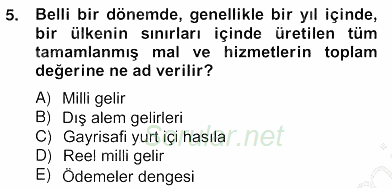 Medya Ekonomisi ve İşletmeciliği 2012 - 2013 Ara Sınavı 5.Soru