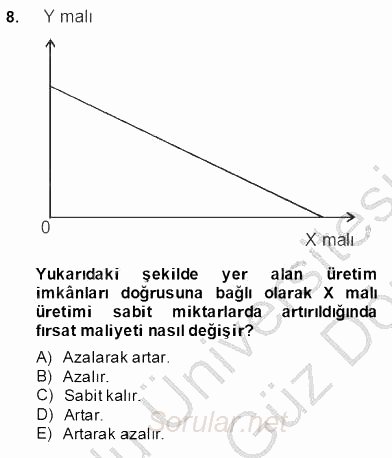 Uluslararası İktisat Teorisi 2013 - 2014 Ara Sınavı 8.Soru