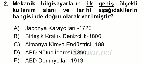 Yeni Teknolojiler ve Çalışma Hayatı 2017 - 2018 Ara Sınavı 2.Soru