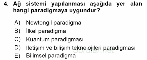 Yeni Teknolojiler ve Çalışma Hayatı 2017 - 2018 Ara Sınavı 4.Soru