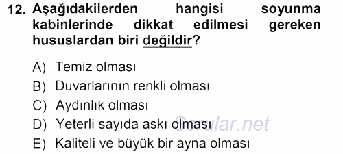 Mağaza Atmosferi 2012 - 2013 Ara Sınavı 12.Soru