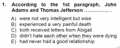 Okuma Ve Yazma Becerileri 1 2012 - 2013 Ara Sınavı 1.Soru