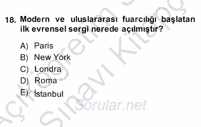 Konaklama İşletmelerinde Muhasebe Uygulamaları 2013 - 2014 Ara Sınavı 14.Soru