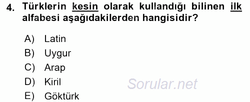 Türkiye´nin Toplumsal Yapısı 2015 - 2016 Tek Ders Sınavı 4.Soru