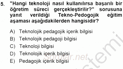 İng. Öğretmenliğinde Öğretim Teknolojileri Ve Materyal Tasarımı 1 2014 - 2015 Dönem Sonu Sınavı 5.Soru