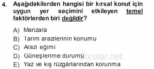 Tarımsal Yapılar ve Sulama 2013 - 2014 Ara Sınavı 4.Soru