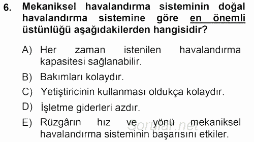 Tarımsal Yapılar ve Sulama 2013 - 2014 Ara Sınavı 6.Soru