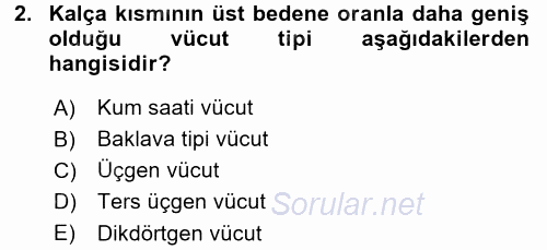 Giysi Seçimi 2015 - 2016 Dönem Sonu Sınavı 2.Soru