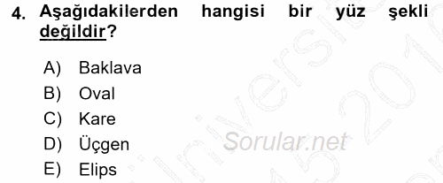 Giysi Seçimi 2015 - 2016 Dönem Sonu Sınavı 4.Soru