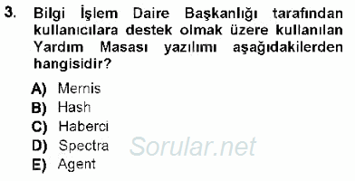 Ulusal Yargı Ağı Projesi 1 2012 - 2013 Dönem Sonu Sınavı 3.Soru