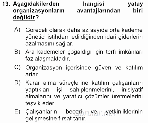 Çağrı Merkezi Yönetimi 2 2015 - 2016 Dönem Sonu Sınavı 13.Soru