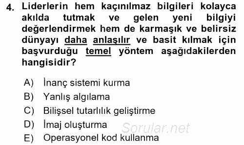 Diş Politika Analizi 2016 - 2017 Ara Sınavı 4.Soru