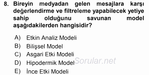 Diş Politika Analizi 2016 - 2017 Ara Sınavı 8.Soru