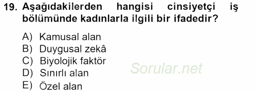 Medya Siyaset Kültür 2013 - 2014 Tek Ders Sınavı 19.Soru