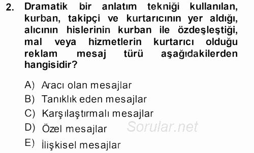 İletişim Ortamları Tasarımı 2013 - 2014 Tek Ders Sınavı 2.Soru