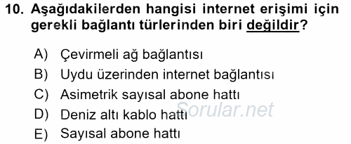 İnternet Yayıncılığı 2017 - 2018 Ara Sınavı 10.Soru