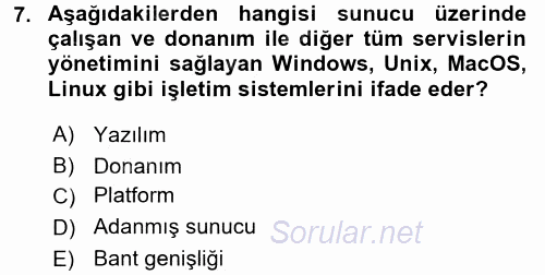 İnternet Yayıncılığı 2017 - 2018 Ara Sınavı 7.Soru