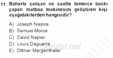 Medya Ekonomisi ve İşletmeciliği 2014 - 2015 Ara Sınavı 11.Soru