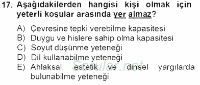 Zihin Felsefesi 2013 - 2014 Tek Ders Sınavı 17.Soru