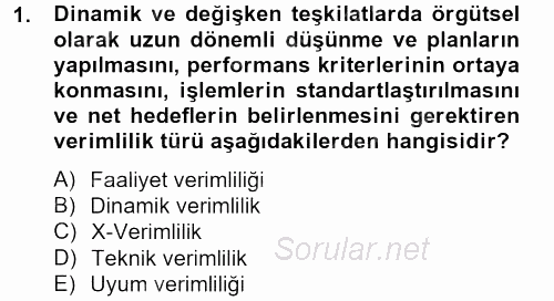 Özel Güvenlik Hizmetlerinde Güvenlik Önlemleri 2012 - 2013 Dönem Sonu Sınavı 1.Soru