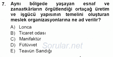 Sosyal Politika 1 2012 - 2013 Ara Sınavı 7.Soru