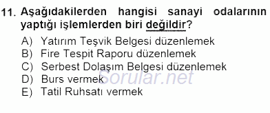 Belge Yönetimi ve Ofis Uygulamaları 2012 - 2013 Dönem Sonu Sınavı 11.Soru