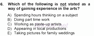 İleri Okuma Ve Yazma Becerileri 1 2012 - 2013 Ara Sınavı 6.Soru