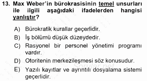 Kamu Ekonomisi 2 2016 - 2017 Ara Sınavı 13.Soru