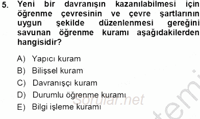 İng. Öğretmenliğinde Öğretim Teknolojileri Ve Materyal Tasarımı 1 2013 - 2014 Tek Ders Sınavı 5.Soru