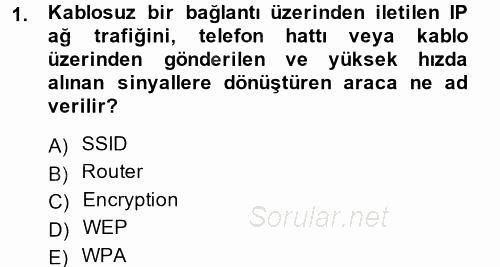 Temel Bilgi Teknolojileri 2 2014 - 2015 Dönem Sonu Sınavı 1.Soru