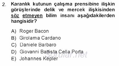 Fotoğraf Tarihi 2013 - 2014 Ara Sınavı 2.Soru