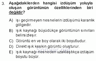 Fotoğraf Tarihi 2013 - 2014 Ara Sınavı 3.Soru