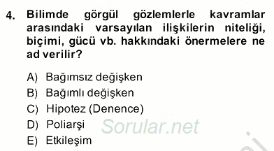 Küreselleşme ve Kültürlerarası İletişim 2013 - 2014 Ara Sınavı 4.Soru