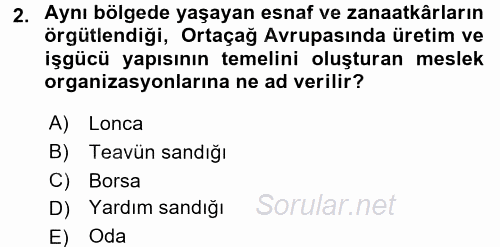 Sosyal Politika 2016 - 2017 Ara Sınavı 2.Soru