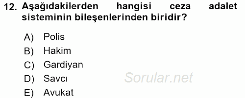 Sosyal Hizmet Uygulamaları 2016 - 2017 Dönem Sonu Sınavı 12.Soru