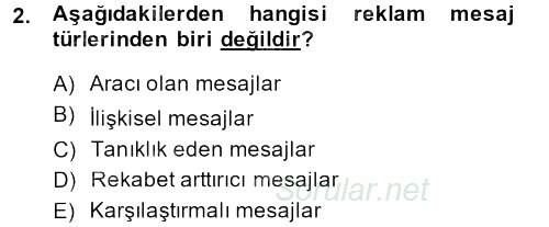 İletişim Ortamları Tasarımı 2013 - 2014 Ara Sınavı 2.Soru