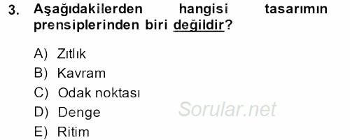 İletişim Ortamları Tasarımı 2013 - 2014 Ara Sınavı 3.Soru