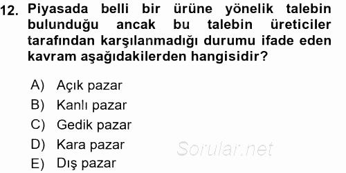 Turizm Sosyolojisi 2015 - 2016 Ara Sınavı 12.Soru