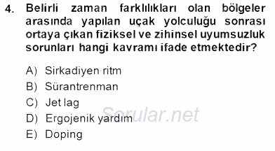 Sporda Risk Yönetimi 2014 - 2015 Dönem Sonu Sınavı 4.Soru