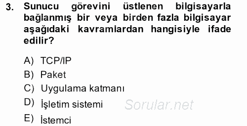 Elektronik Ticaret 2014 - 2015 Dönem Sonu Sınavı 3.Soru