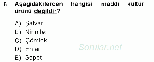 Medya Sosyolojisi 2013 - 2014 Dönem Sonu Sınavı 6.Soru