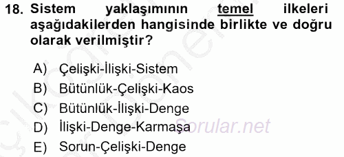 Görüşme Teknikleri 2016 - 2017 Ara Sınavı 18.Soru