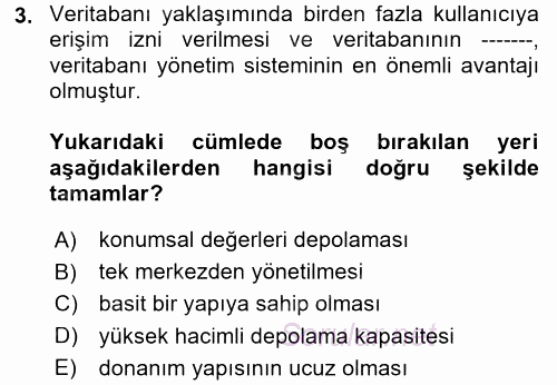 Konumsal Veritabanı 1 2017 - 2018 Dönem Sonu Sınavı 3.Soru