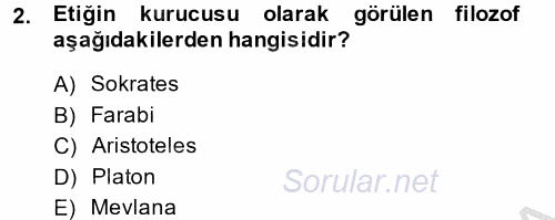 Medya ve Etik 2014 - 2015 Dönem Sonu Sınavı 2.Soru