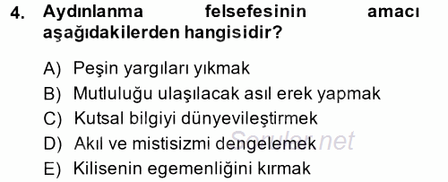 Medya ve Etik 2014 - 2015 Dönem Sonu Sınavı 4.Soru