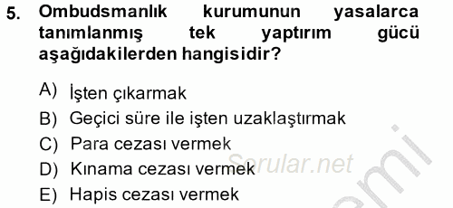 Medya ve Etik 2014 - 2015 Dönem Sonu Sınavı 5.Soru