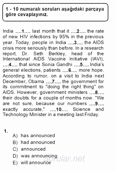 Pedagojik Gramer 1 2013 - 2014 Ara Sınavı 1.Soru