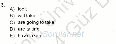 Pedagojik Gramer 1 2013 - 2014 Ara Sınavı 3.Soru